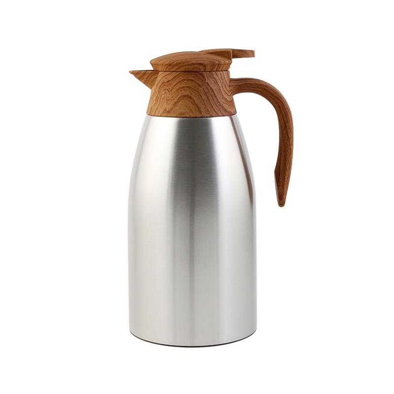 zhu tu 01 1 - Customized Water transfer printing  grain Thermos Insulated  Vacuum Flasks Double Walled Stainless Steel Thermos Insulation Hot Coffee Water Tea Pot Kettle White Thermal Jug
