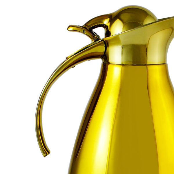 zhu tu 06 2 600x600 - custom color 2L  New Trend Flasks Dispenser Coffee Tea Jug Vacuum Gold Coffee Milk Jug Golden Body Vacuum Flask Thermos