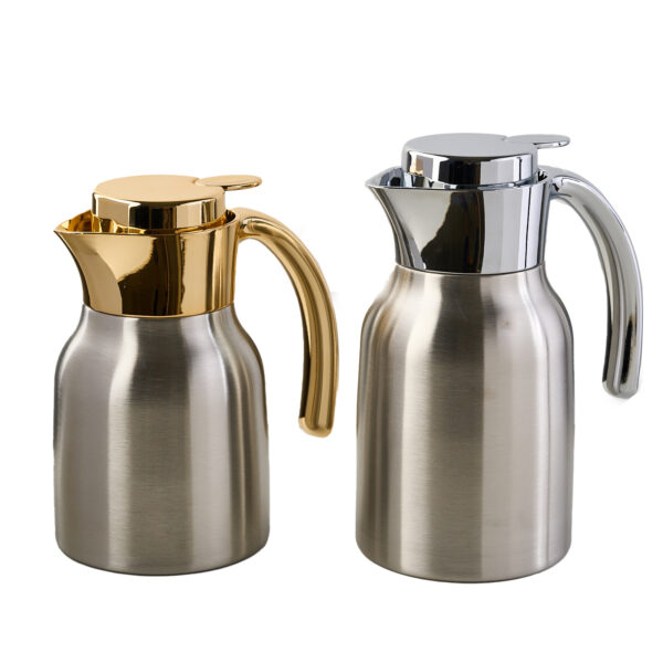 DSC03405 2 600x600 - 2023 new Design Insulated DOUBLE STAINLESS STEEL Hot Drink Jug Vacuum Jug with Handle Stainless Steel