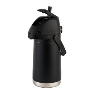 1.9L black lever pump SS vacuum airpot thermo coffee and tea dispenser airpot keep hot 24hours